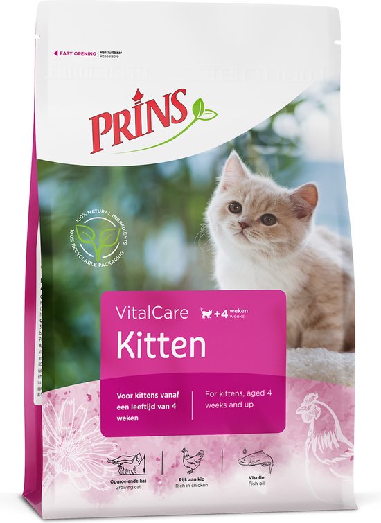Prins VitalCare Kitten Gevogelte - Kattenvoer - 1.5 kg | bol.com