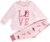 Frogs and Dogs - Pyjama Horse Love Hearts - Roze - Maat 104 -
