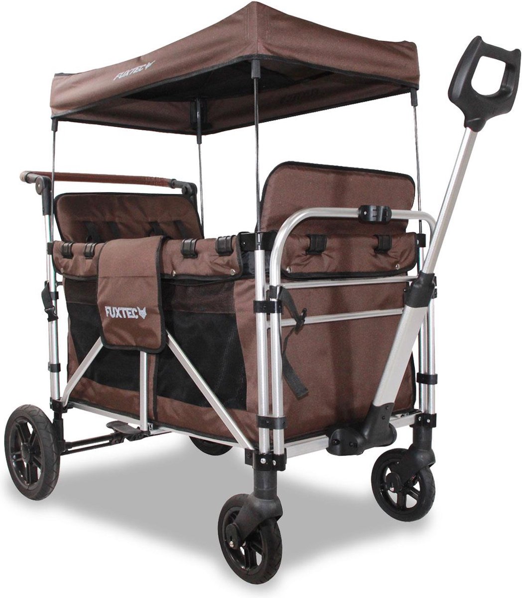 FUXTEC Bolderkar FX-CTXL900 - bruin - nu voor maximaal 4 kinderen