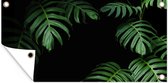 Wanddecoratie buiten Jungle - Planten - Monstera - Jongens - Meisjes - Kinderen - 160x80 cm - Tuindoek - Buitenposter