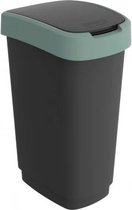 Rotho Twist - afvalbak - kunststof - 50Liter - misletoe groen