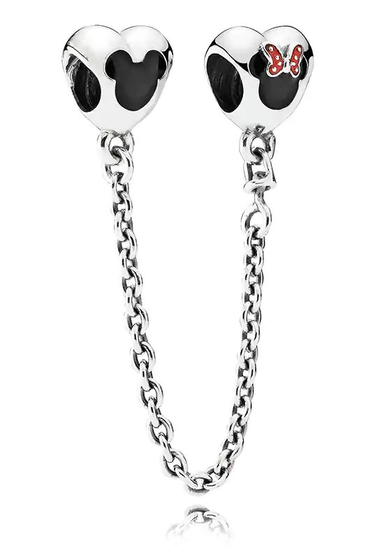 Charme pour Bracelet Pandora | Disney | Chaîne de sécurité Mickey et Minnie  Mouse |... | bol.com