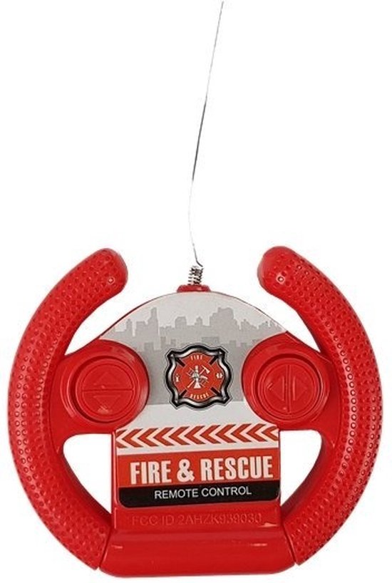 Camion de pompiers - RC - 27x8,5x10,5cm - rouge