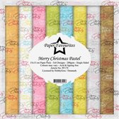 Dixi Craft - Paperpack - 152 x 152mm - Paper Favorites - Merry Christmas Pastel- PF179