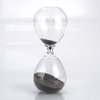 Afbeelding van het spelletje pajoma Zandloper Mega van glas, 30 minuten looptijd, H 20 cm, Ø 8 cm