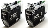 Inktdag inktcartridges voor Brother LC3213 zwart inktcartridges LC3213XL zwart inktcartridges (2 stuks)  voor Brother MFC-J491DW, MFC-J497DW, DCP-J572dw, MFC-J890DW, MFC-J895DW, DCP-J772DW,DCP-J774DW