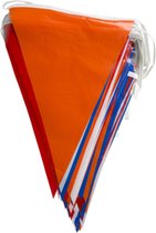 Drapeau ligne Nederland 40 mètres - 100 drapeaux - Spécial WC - Oranje