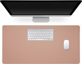 kwmobile bureau onderlegger van imitatieleer - 80 x 40 cm - Voor muis, toetsenbord, laptop - Bureaumat in oudroze