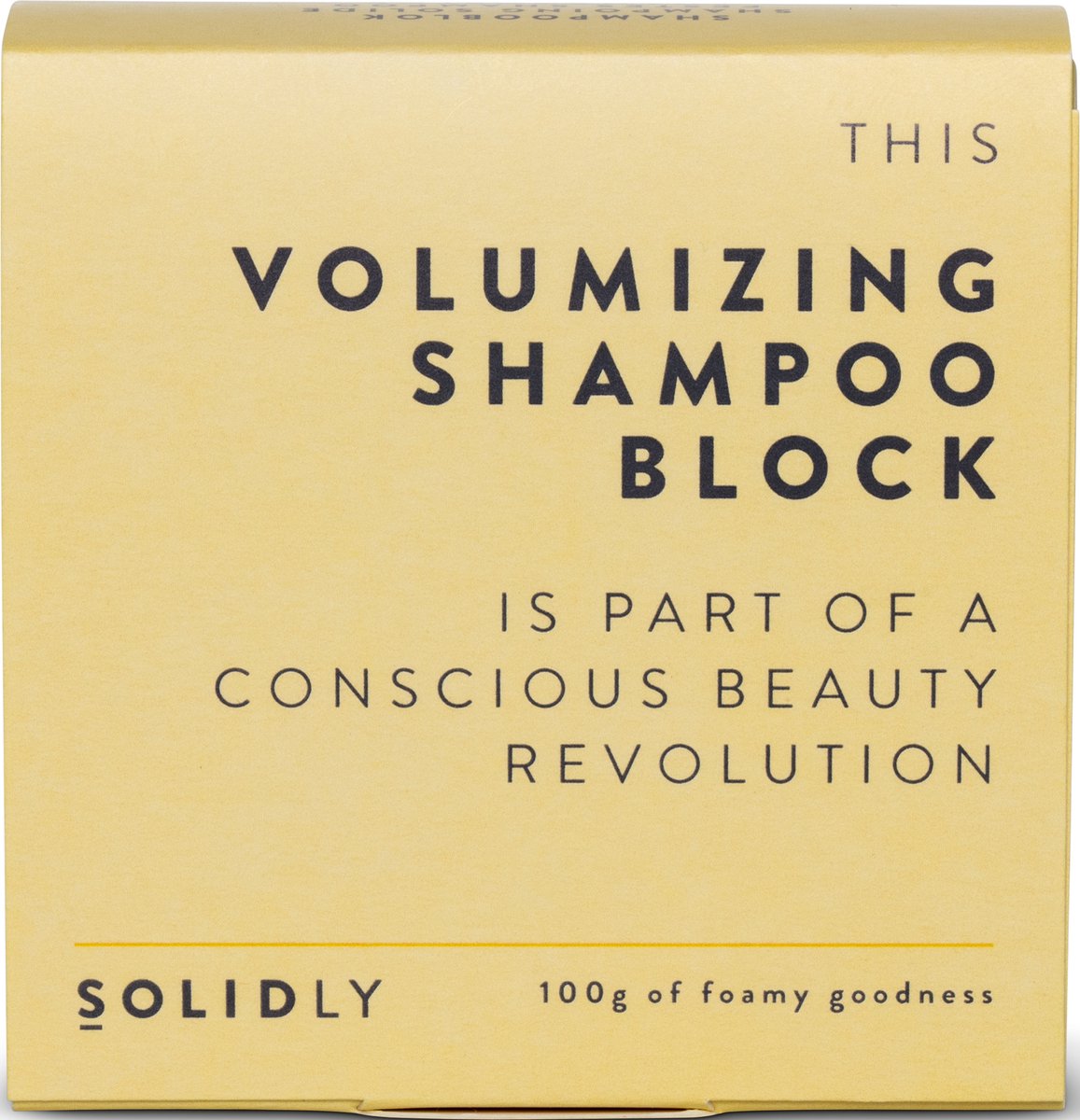 Solidly Shampoo Block - Douche - Zacht, Volumineus Sulfaatvrij - Duurzaam