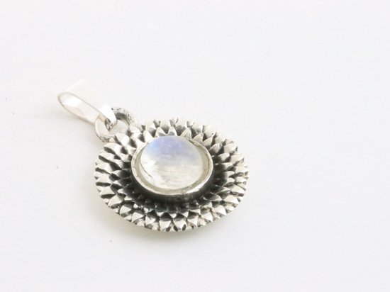 Koreaanse stijl S925 zilveren ketting dames eenvoudig ontwerp ster sleutelbeen ketting veelzijdige maansteen ketting maansteen