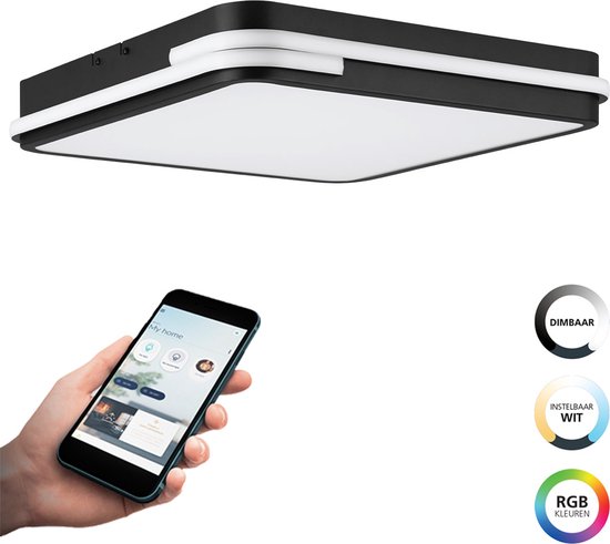 EGLO connect.z Smart Plafondlamp - Wit - Instelbaar wit licht - Dimbaar - Zigbee