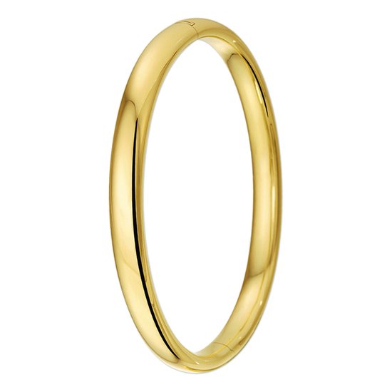 Huiscollectie Bangle Gold Charnière Tube Semi-circulaire 7 X 60 mm