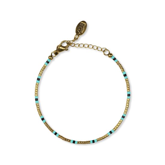 CO88 Collection 8CB-91160 Bracelets de perles avec Perles Miyuki - 16+3cm -  Turquoise... | bol