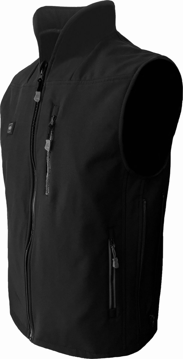 Capit Verwarmde Bodywarmer Mayer incl. accu - Infrarood - Softshell - Carbon - Maat L/XL