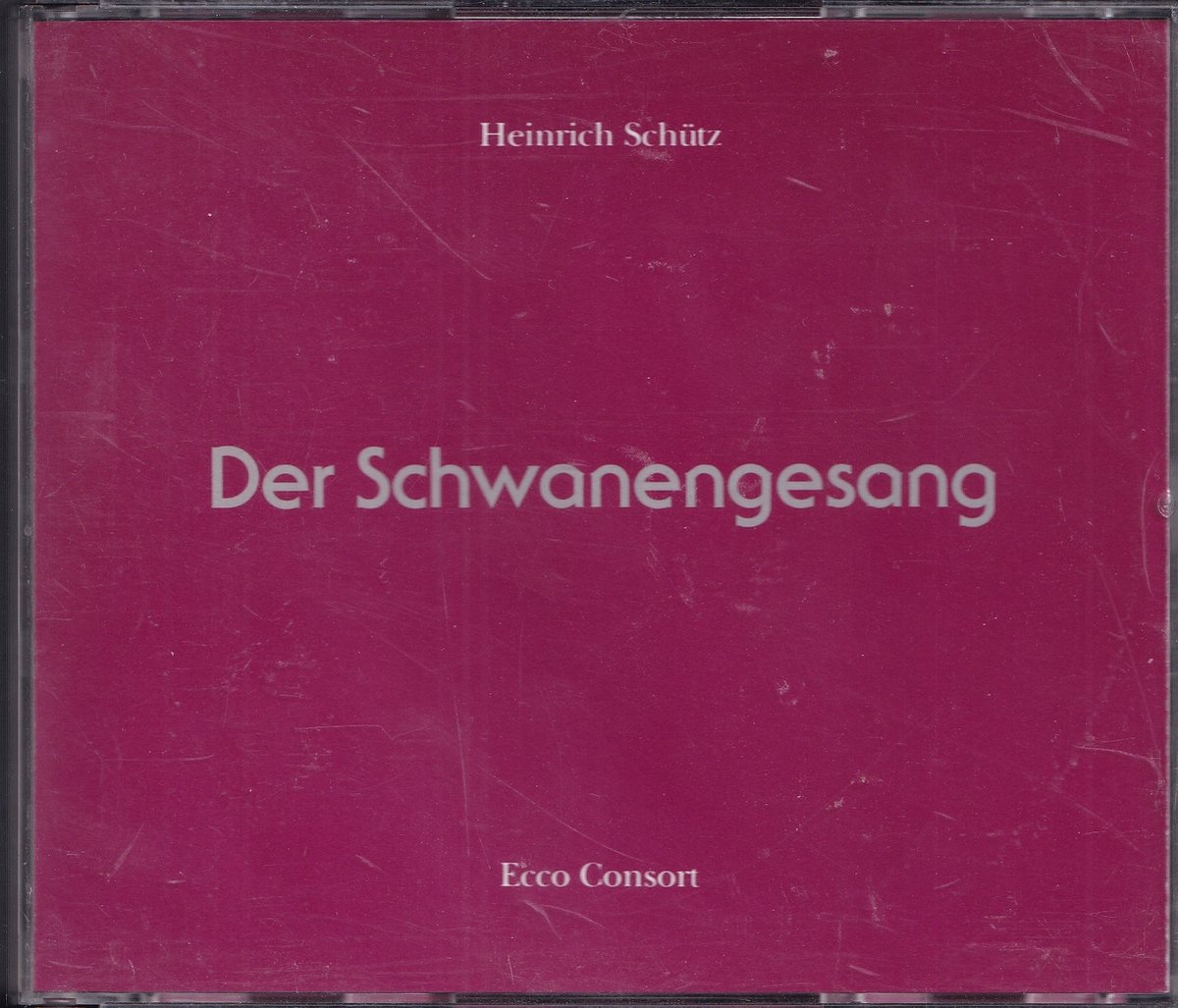 Der Schwanengesang - Heinrich Schutz - Ecco Consort o.l.v. Hein van Garderen