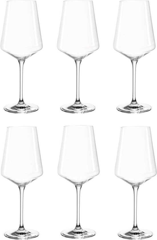 Glasrijk® Wijnglazen - 6 stuks - Hoogte 25 cm - 550 ml - Wijnglas -  Wijnglazen witte... | bol.com