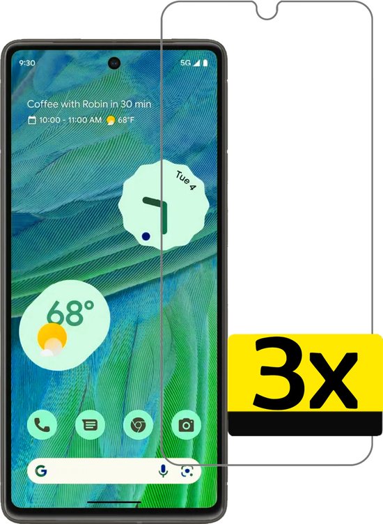 BROTECT Glas Screen Protector voor Google Pixel 3a Schermbeschermer [9H Hardheid, Beschermglas-Folie niet Gehard Glas