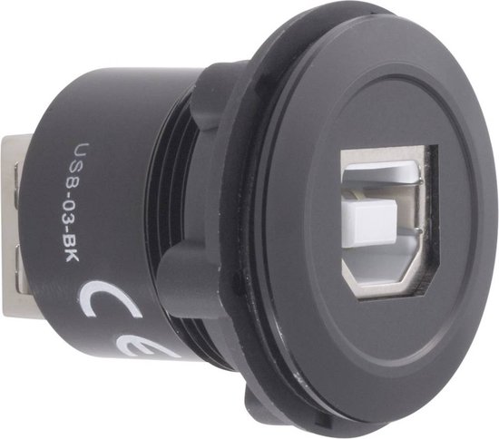TRU COMPONENTS USB-03-BK USB-inbouwbus 2.0 Bus, inbouw USB-bus type B ...