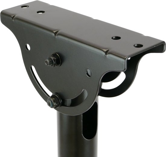 Stand Foot Mount for Table Mount Adjustable for 10-24 Inch Flat Screen TVs with LCD Display VESA Compatible 75x75mm, 100x100mm 10kg Maximum Load - Black