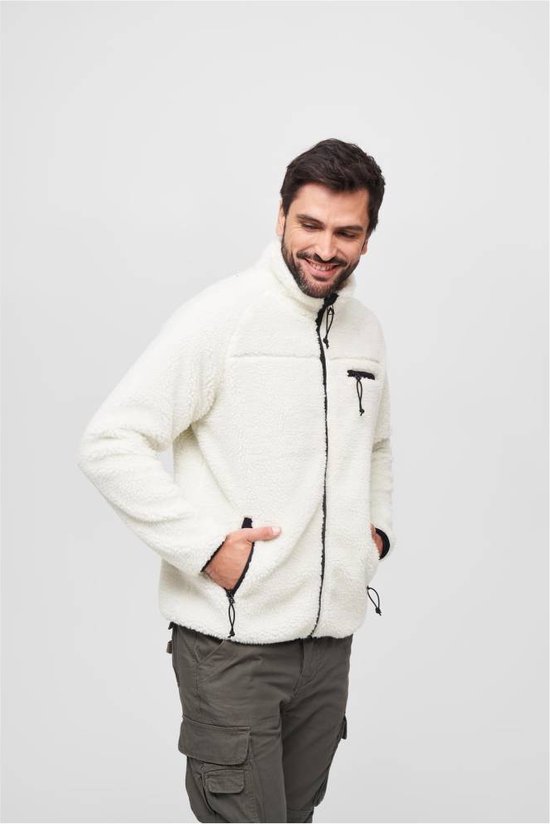 Brandit Teddy fleece jas met capuchon voor dames, winterjas, jacht, outdoor, fleece jas, zwart, M : Brandit