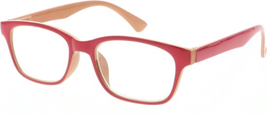 MPG – Leesbril Klh185 – sterkte +2.50 – ROOD – Hedendaags model wayfarer  leesbril met... | bol.com