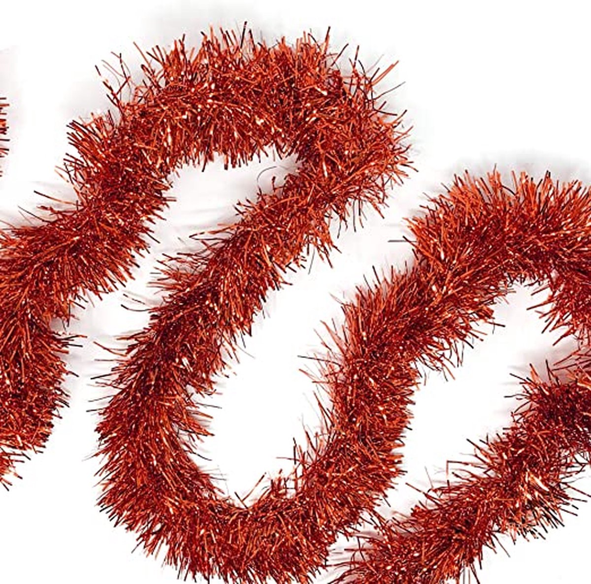 3x Kerstboom folie slinger rood 230 cm * 5cm - Rood kerstslingers - Party Decor - Festival - Feest - Birthday - Verjaardag