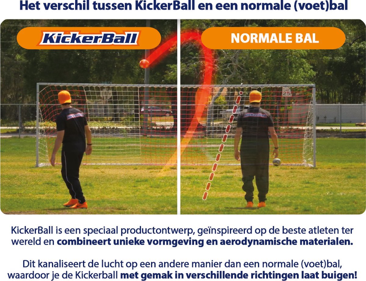 Brandunit KickerBall Voetbal - Spécialement développé pour les virages à  effet extrême