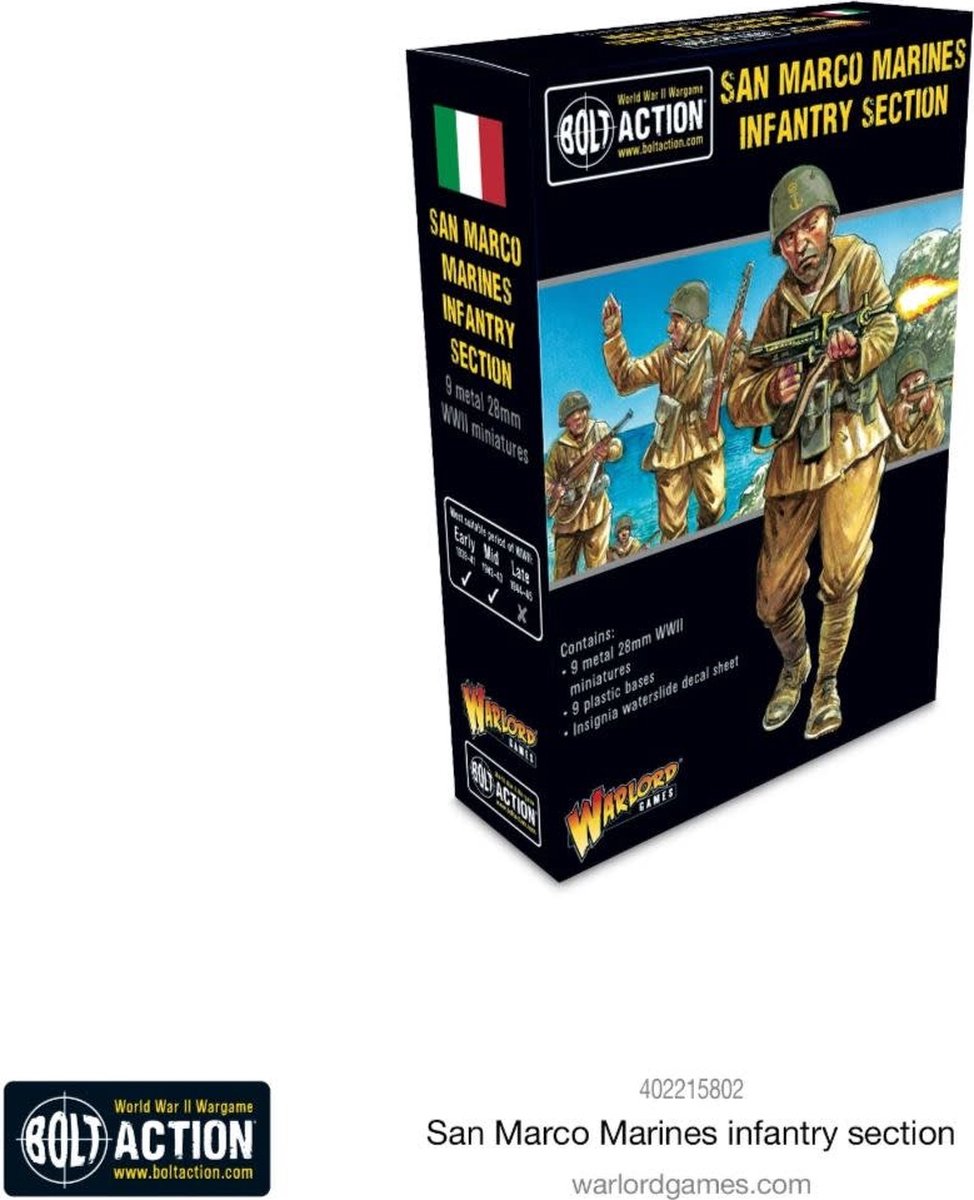 Bolt Action San Marco Marines Infantry Section - Bolt Action San Marco Bolt Action San Marco Marines Infantry Section - Bolt Action San Marco