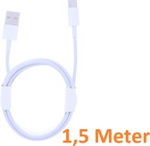 1,5 Meter Geschikt voor: USB C Usb kabel naar USB 2.0 A Male kabel Geschikt voor: Oppo / OnePlus / Motorola / Samsung / Huawei / Sony / Nintendo Switch / Playstation 5 Game Controller PS5 - Wit