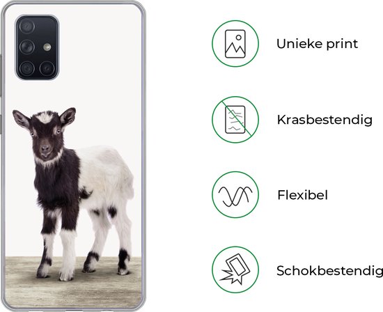 Coque Samsung Galaxy A51 - Bébé chèvre - Kids - Garçons - Filles - Coque de téléphone en Siliconen
