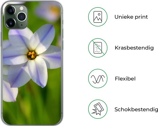 Coque iPhone 11 Pro Max - Fleurs - Jardin - Violet - Coque de téléphone en Siliconen