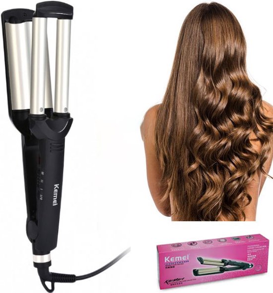 Kemei KM-2022 - Perfecte Krul Tang - Beachy Waves Style Krullen -  keramische Iron Coating | bol.com