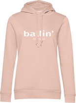 Dames Hoodies met Ballin Est. 2013 Wmn Hoodie Print - Roze - Maat XL