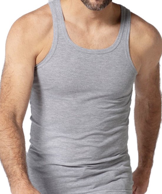 HL-tricot heren hemd / Singlet grijs - XL