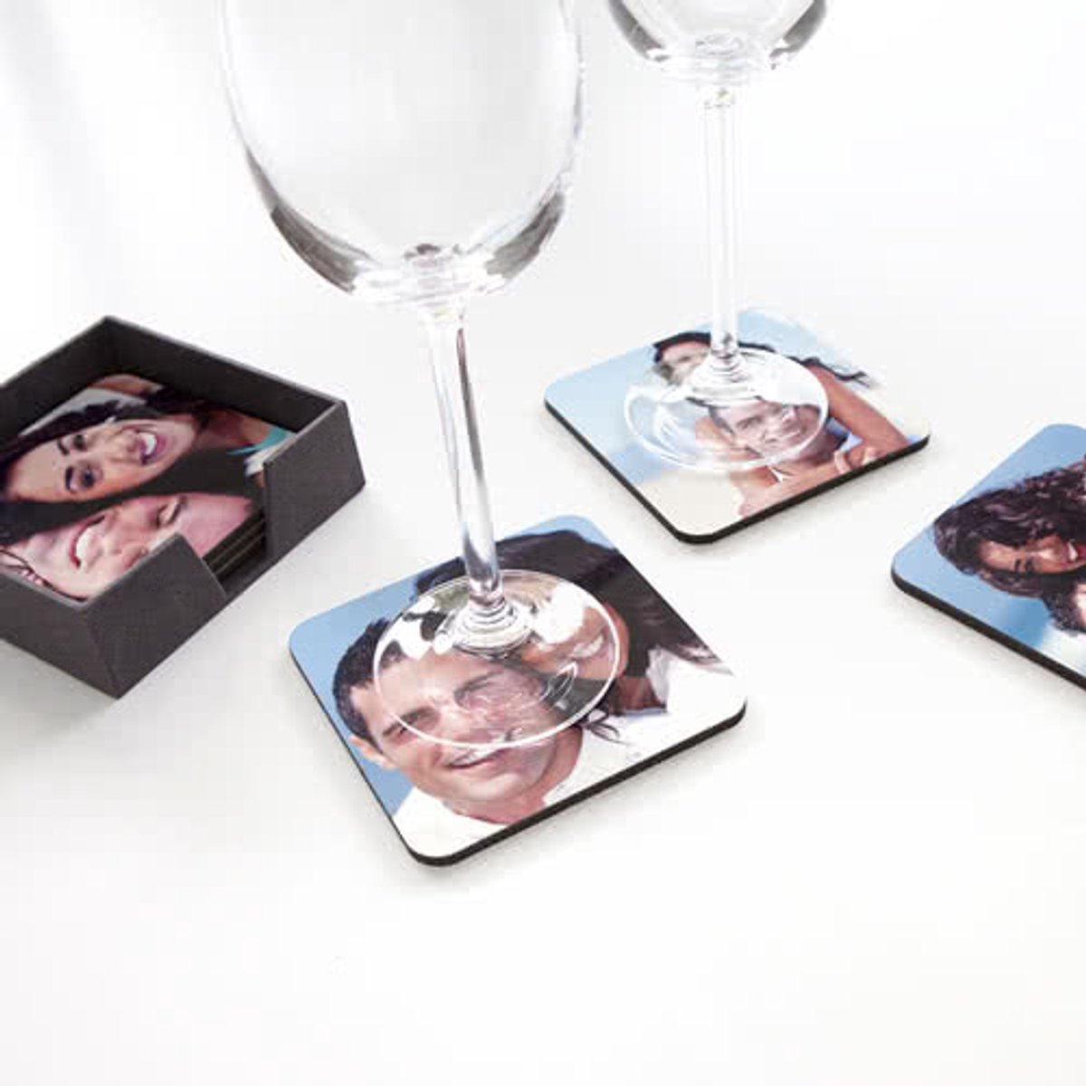 Luxe onderzetters met foto