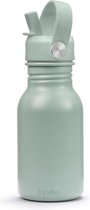 Elodie Water Bottle - Drinkbus kinderen - Waterfles met rietje - 350 ml - Pebble Green