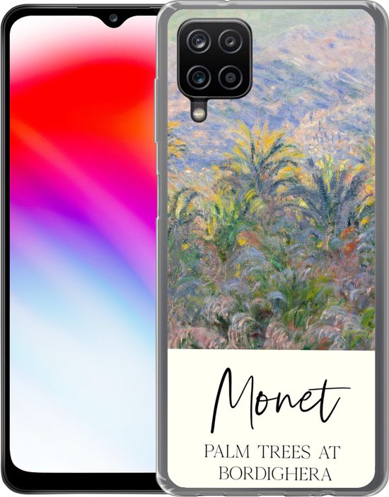 Coque Samsung Galaxy A12 - Monet - Art - Palmiers à Bordighera - Siliconen