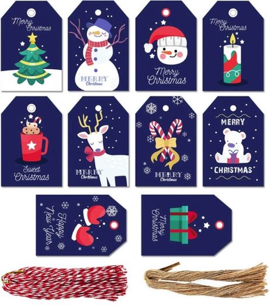 Étiquettes cadeaux Noël
