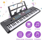 FOXSPORT Piano Keyboard - Keyboard - Digitaal - Opname functie - Koptelefoon aansluiting - 61 toetsen