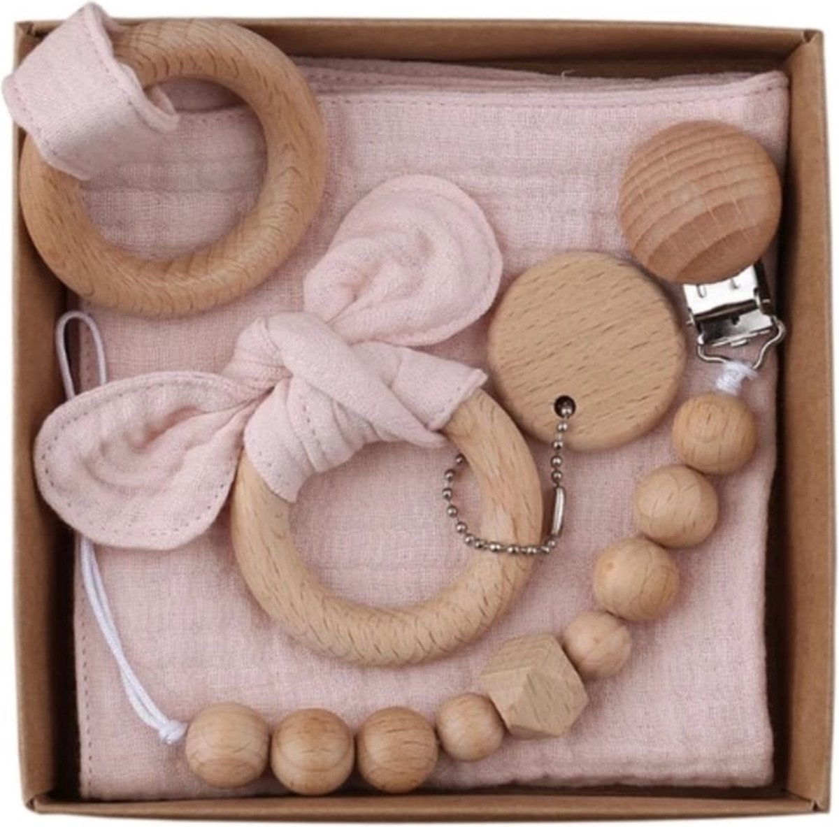 Goedkoopste Giftset roze | 3-delig | newborn |