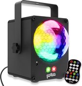 Partizzle Discolamp met Disco Laser Licht - Met Afstandsbediening - Muziekgestuurd - Party Discobal Feestverlichting - Kerstcadeau Kinderen en Volwassenen - USB