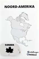 Canada Sleutelhanger inclusief kaart – Canada cadeau – beste land- Leuk kado voor je Vriend om te geven - 2.9 x 5.4CM