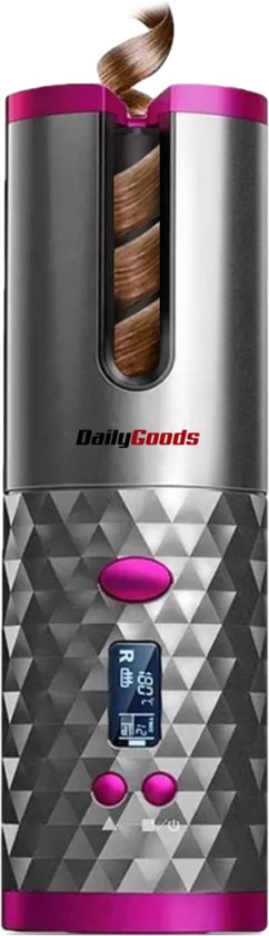 Dailygoods® Automatische krultang - Draagtas - Krultang Elektrisch - Lange Batterijduur - Inclusief alle benodigde accessoires