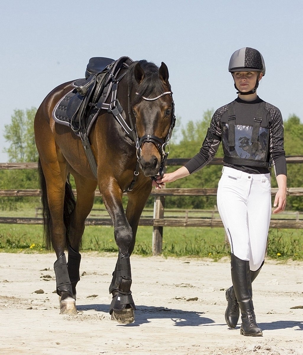 QHP Eventing Achterbeenbeschermers Technical Kobaltblauw - Ros Ruitersport