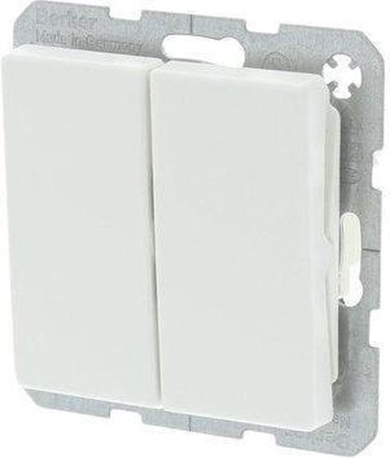 HAGER PLAQUE CENTRALE DOUBLE PRISE TELD. RÉSEAU Q.1 Q.3/ANTHRACITE