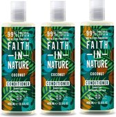 FAITH IN NATURE - Conditioner Coconut - 3 Pak