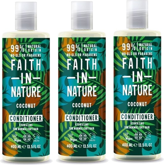FAITH IN NATURE Conditioner Coconut 3 Pak