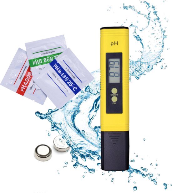 Astilla Products - PH meter - Water meter - Digitaal LCD - PH waarde meten - Zuurtegraad meten - Inclusief Batterijen en zakjes om te kalibreren