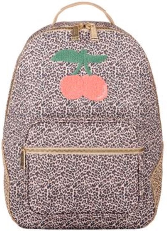 JEUNE PREMIER SAC A DOS BOBBI LEOPARD CERISE bol