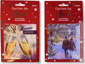 Lannoo 16 Cartes de Noël avec enveloppes Format Normalisé - 12x12cm